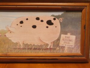 Tableau The kissing pigs – Image 3