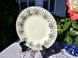 Assiette Palmes terre de fer